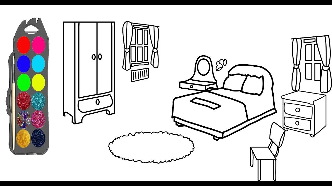 Chi tiết 57 về tranh tô màu phòng ngủ hay nhất  Du học Akina